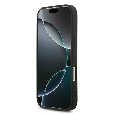 Guess Iphone 17 Pro Max Case With A Cutout And Stylish Metal Logo - Black